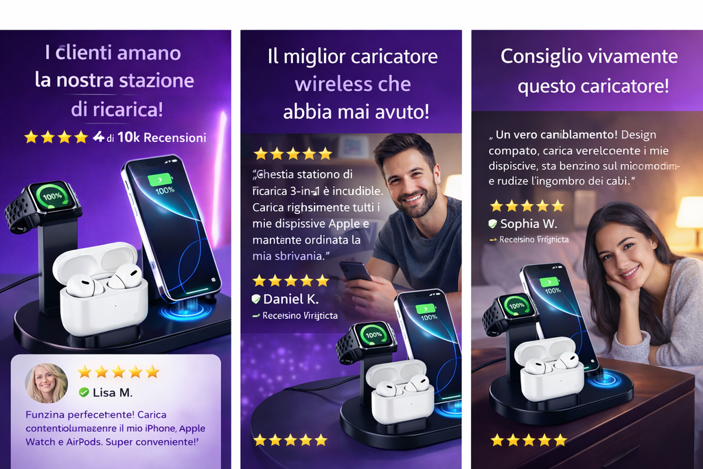 Ricarica Wireless Ultra Rapida – Stop ai Cavi, Più Libertà